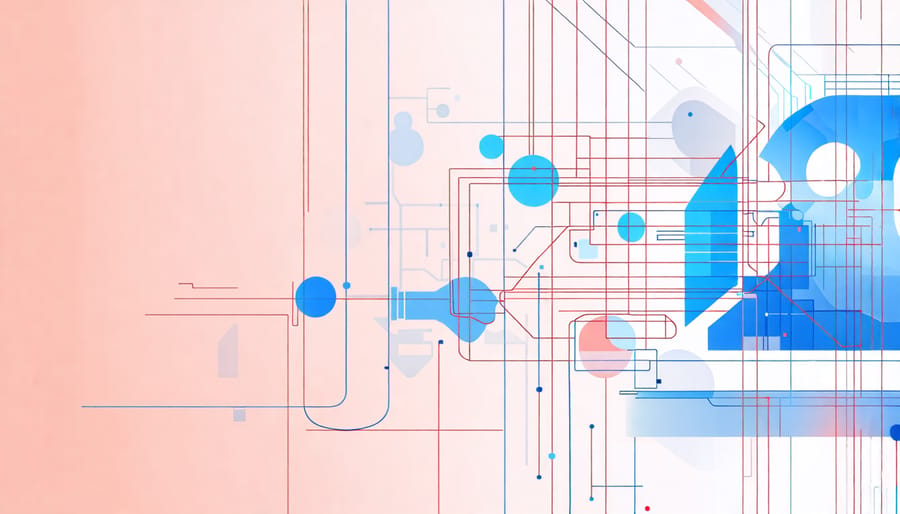 Conceptual depiction of a digital twin synchronized with its physical counterpart in a manufacturing environment