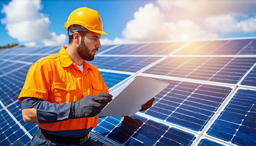 Professional solar panel inspection and maintenance