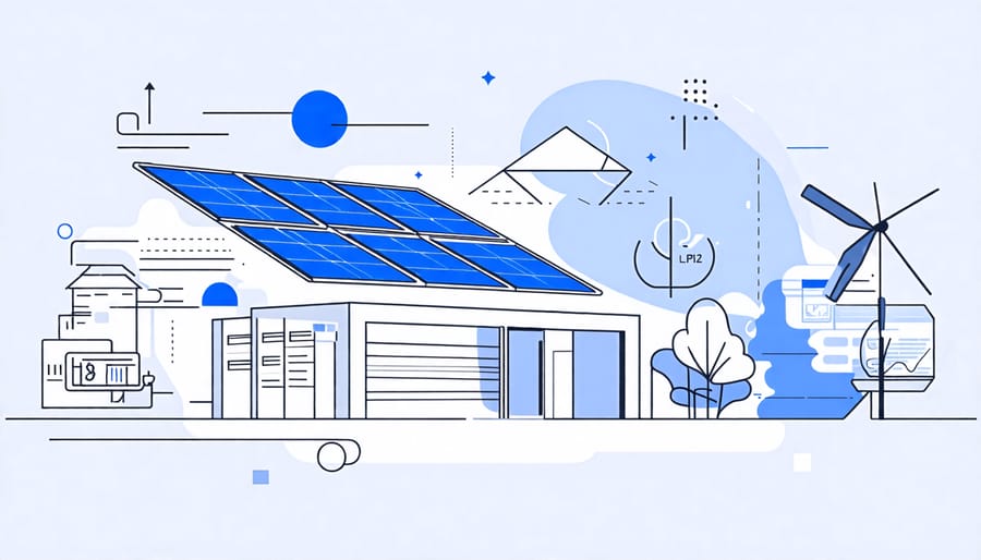 Diagram showing innovations in materials and design that increase solar panel efficiency