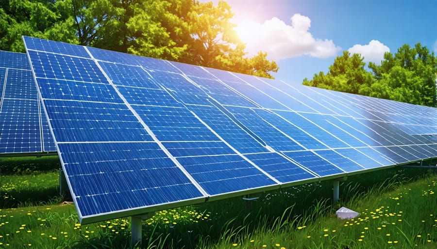 Integration of solar panels and energy storage solutions with a smart grid infrastructure