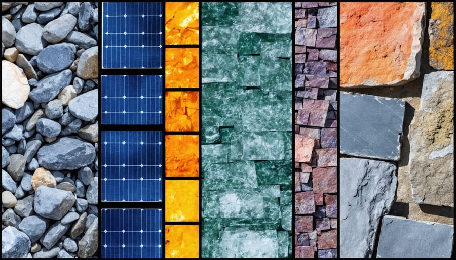 Collection of precious metals, glass, and other materials reclaimed through the solar panel recycling process